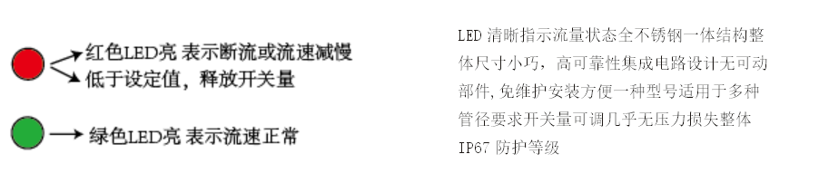 不銹鋼小型兩燈熱導式流量開關NK-55